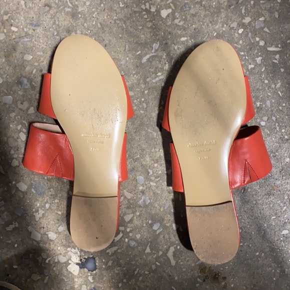 - Charles David SIAMESE slide  salmons shade double strap across instep 7.5 - Picture 14 of 15